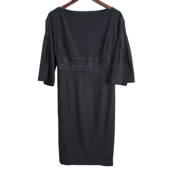Magaschoni | Dresses | Magaschoni Collection Embroidered Wool Blend Bell Sleeve Dress Black 4 Nwt | Poshmark Magaschoni | Dresses | Magaschoni Collection Embroidered Wool Blend Bell Sleeve Dress Black 4 Nwt | Poshmark